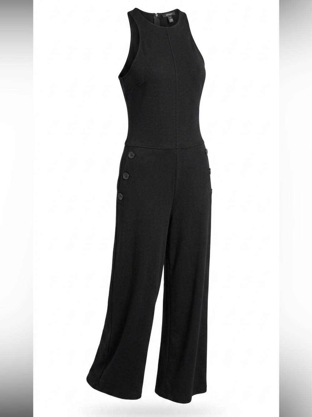 Massimo Dutti jumpsuit navy blue wide legs sleeveless. Small. NWT Retail:$259